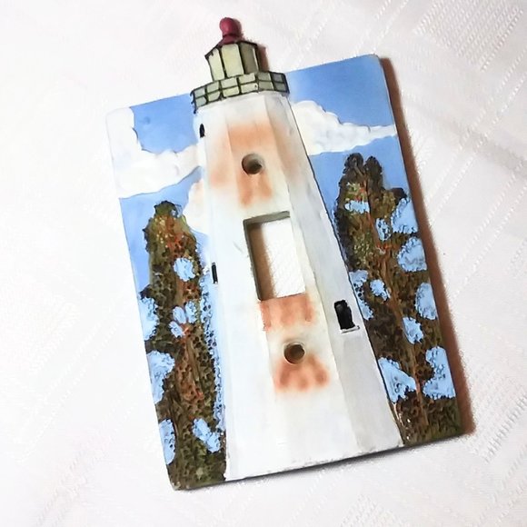 Bathroom Toilet Paper Holders-Wallpaper-Lighthouse Lightswitch Covers Bundle - Picture 10 of 17